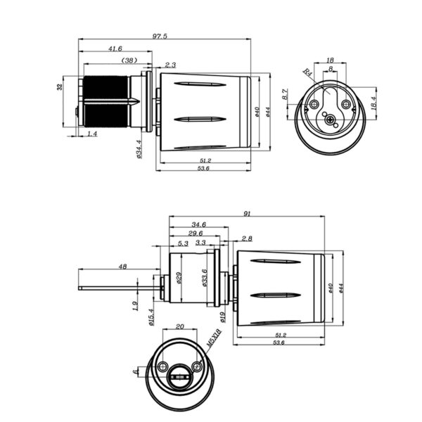 DXEC20-Dimensions
