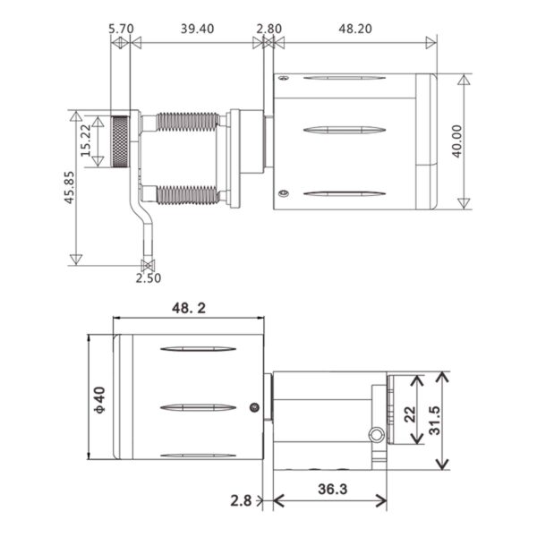 DXEC40-Dimensions