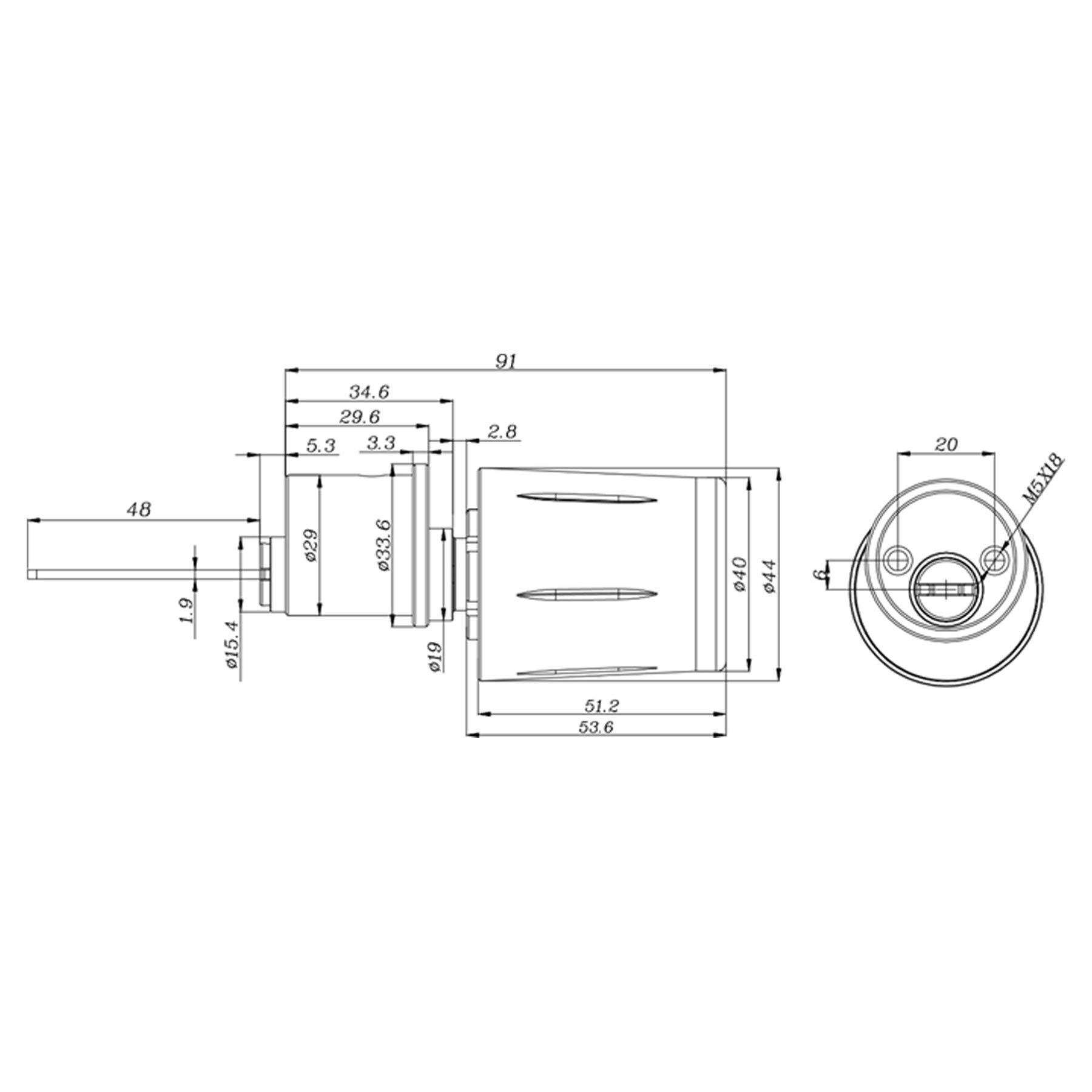 DXSC30-Dimensions