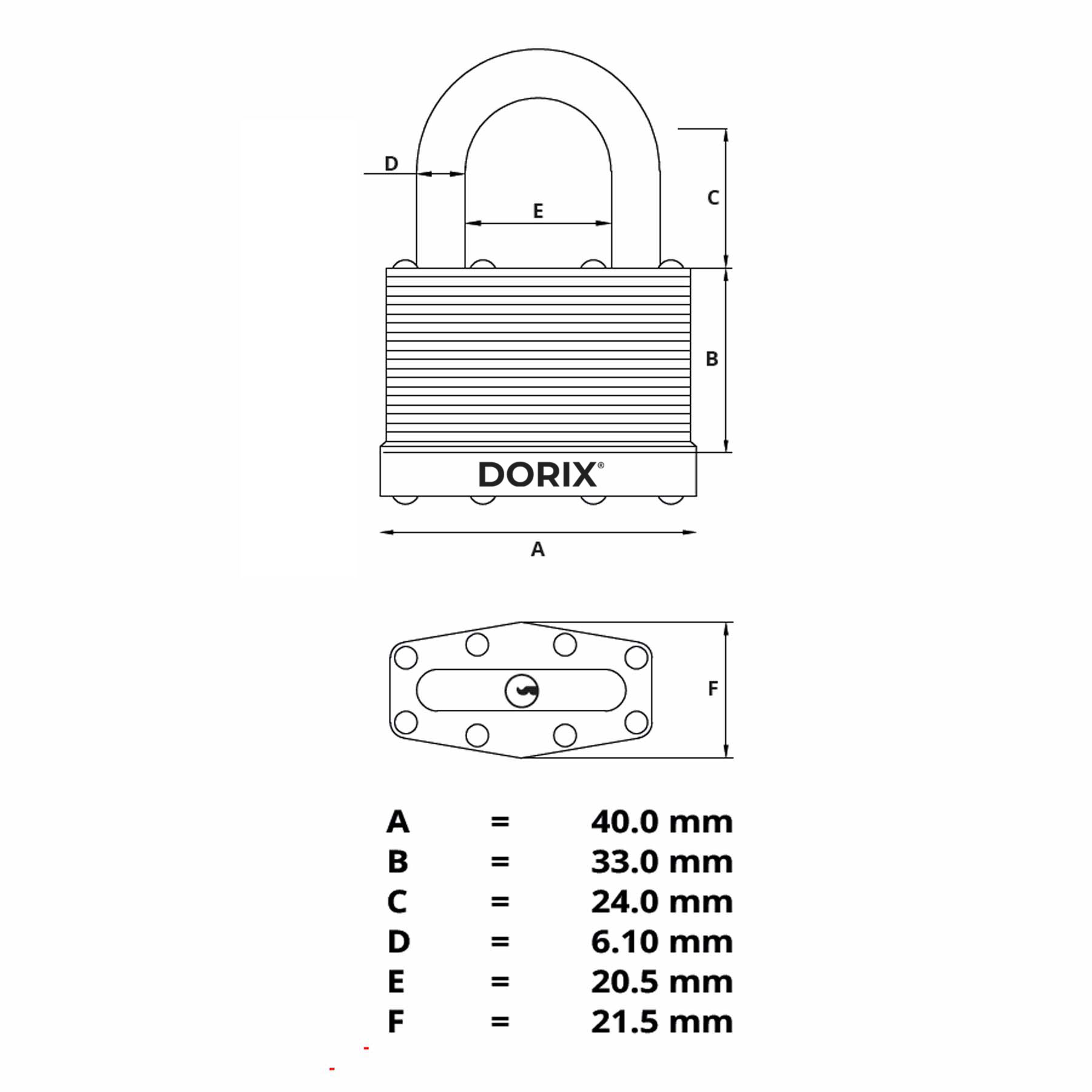DXMP03-40mm-Dimensions